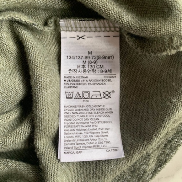 3/$45 ⭐️ GAP Kids Camo Knit Dress SIZE M (8) - Picture 5 of 5